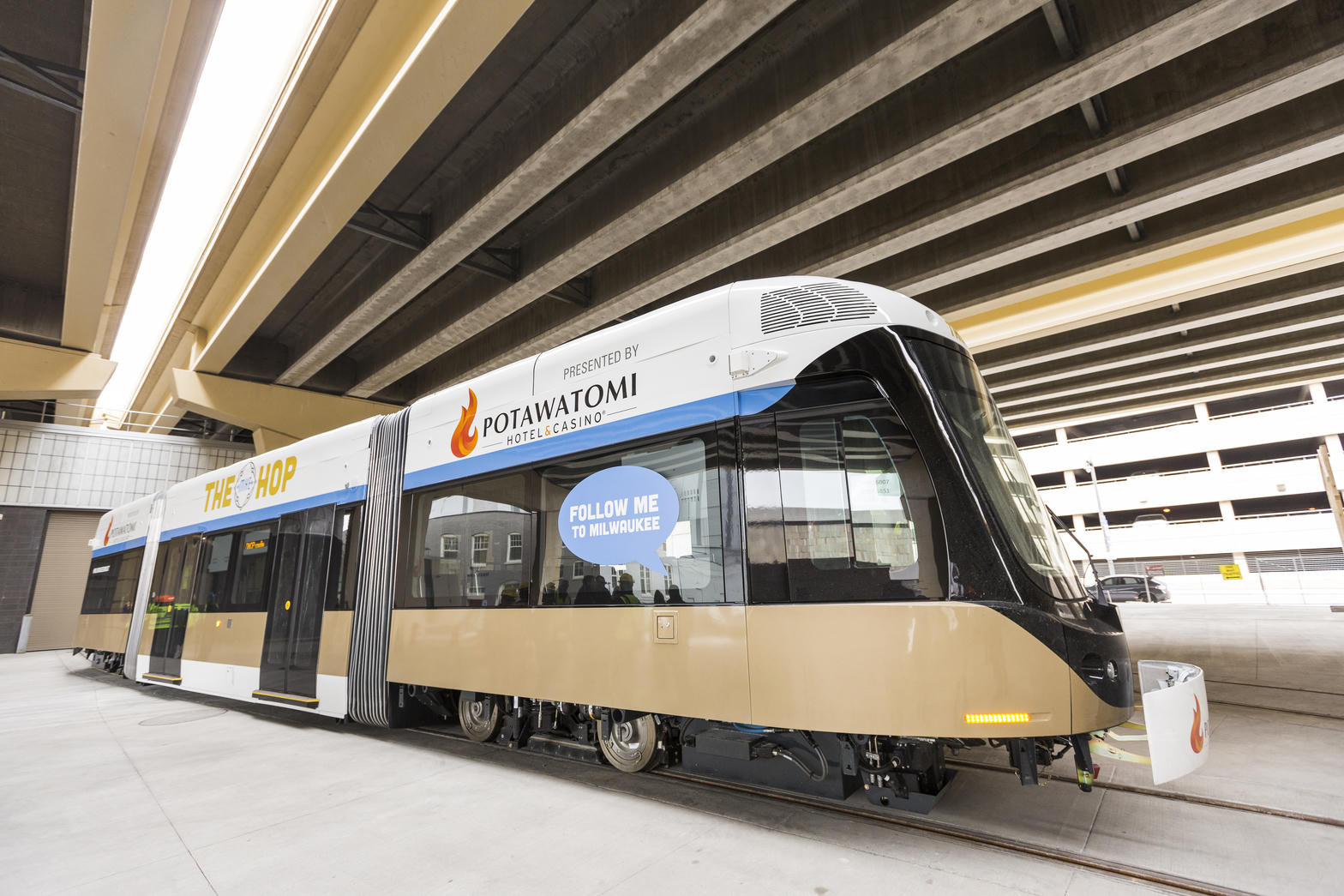 The Hop MKE free streetcar Milwaukee