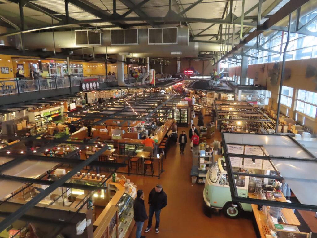 Milwaukee Public Market vibrant food hall